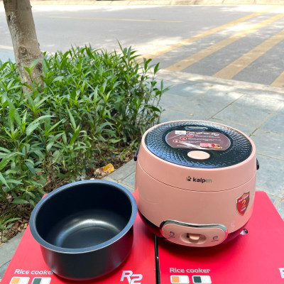 Nồi Cơm Điện Nắp Gài Ủ Ấm 3D Cao Cấp Kalpen R2, Dung Tích 1.2L, Chống Dính Whitford, Quai Xách Tiện Lợi, Thương Hiệu Đức - Hàng chính hãng