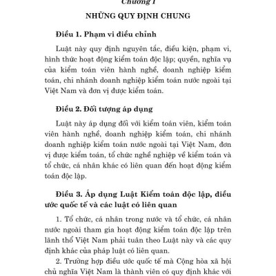 Luật Kiểm toán độc lập năm 2011 (sửa đổi, bổ sung năm 2015, 2024)