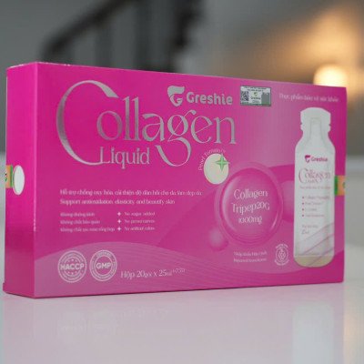 Combo 3 hộp Greshie Collagen Liquid  - Collagen dạng nước chống lão hóa, đẹp da ( TẶNG 1 KCN NEUTROGENA)