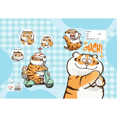 Giấy Bao Tập - In Họa Tiết Hoạt Hình Dễ Thương - 10 Bao Tập/Xấp