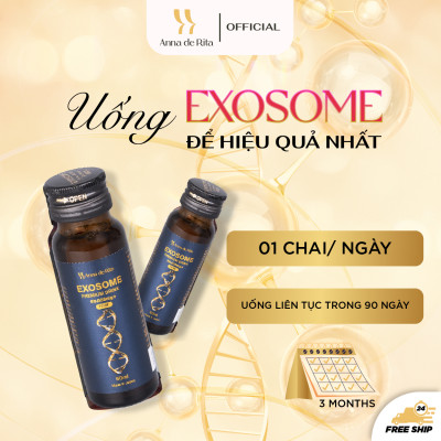 [Anna de Rita] Nước Uống Collagen EXOSOME Premium Drink 60.000MG+ Đẹp Da, Trẻ Hóa (hộp x 10 lọ 50ml)