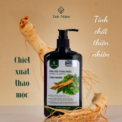 Dầu Gội Thảo Mộc Nhân Sâm Tinh Nhiên chăm sóc tóc chuyên sâu, giảm rụng tóc, giúp tóc mọc dày hiệu quả