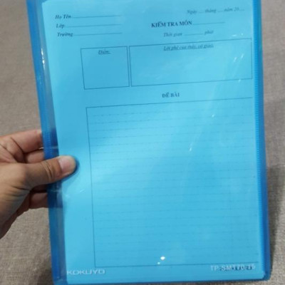 Bộ Túi Kiểm Tra Campus TP-SMT70-15 - Bao Bìa Màu Xanh