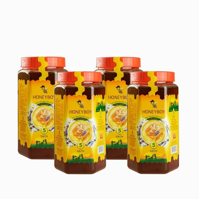 Bộ 4 Mật Ong Thiên Nhiên 5 Sạch Honeyboy 1kg