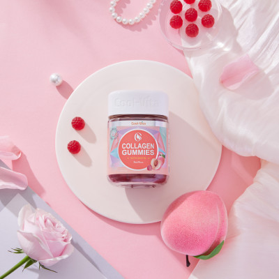 Combo Kẹo Dẻo Collagen & Kẹo Dẻo Giấm Táo Coolvita Hỗ Trợ Trẻ Hóa Sáng Da - Cải Thiện Sức Khỏe Tóc Móng - Tiêu Hóa - Tăng Cường Miễn Dịch, Kết Hợp Biotin, Vitamin C, Vitamin E, Vitamin B12 & Axit Folic - 2 Hộp (60 viên x 3g)/hộp