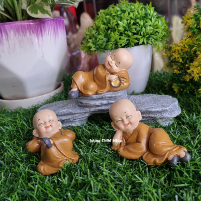 Bộ 03 chú áo nâu mẫu nằm size nhí siêu dễ thương