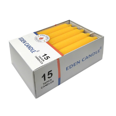 Hộp 15 cây nến thơm thẳng Eden Candle FTRAMART EDC2317 cao 15cm (Cam)