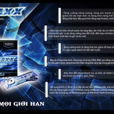 DMAXX thức uống bổ sung vitamin năng lượng có đường DAMODE 41 gói màu xanh mỗi gói 22gr