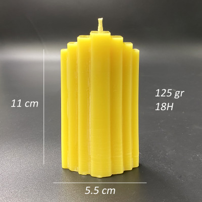 Nến Sáp Ong 18 Giờ Kèm Dĩa Gỗ Dừa 10cm : Khử Mùi Hôi Phòng Kín, Thơm Nhẹ Mùi Mật Ong, Giúp Ngủ Sâu, Cải Thiện Hô Hấp- HÀNG CHÍNH HÃNG