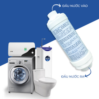 Bộ lọc nước đa năng LUVA GK1, lọc cho vòi sen tắm, máy giặt, máy rửa bát, bồn rửa bát, bồn cầu thông minh
