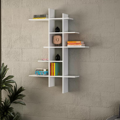 Kệ gỗ trưng bày kiểu dáng thanh lịch SMLIFE Wiz