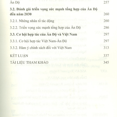 Sức Mạnh Tổng Hợp Quốc Gia Của Ấn Độ - Hiện Trạng Và Triển Vọng (Sách Chuyên Khảo)