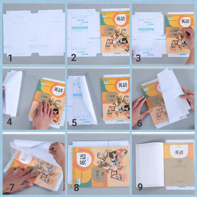 Sét 10 Tờ Decal Giấy Bọc Sách Vở Đủ Kích Thước Tặng Kèm Nhãn Cho Bé Yêu Trong Suốt Tiện Lợi Cực Bền - Hàng Loại 1 - Chính Hãng MINIIN
