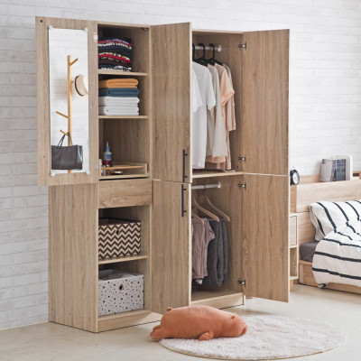 TỦ QUẦN ÁO HIỆN ĐẠI 5 CÁNH ECOFURNIX GT2121