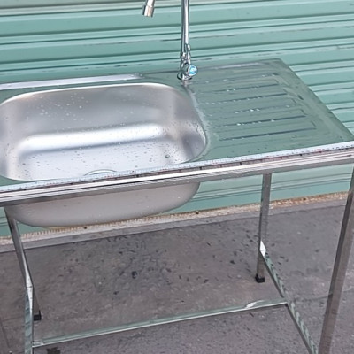 Bồn rửa inox Juno Sofa Ngang 77 x sâu 47 x cao 81 cm tặng kèm bộ xả