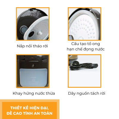 Nồi cơm điện HR-RC -hàng chính hãng thương hiệu Hare - bảo hành 12 tháng