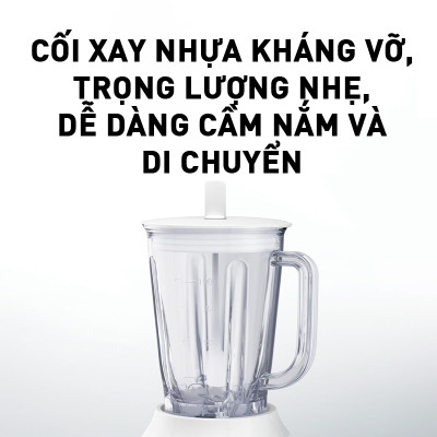 Máy xay sinh tố Panasonic MX-EX1011WRA (2 cối) - Công suất 450W - 1L - Lưỡi dao thép không gỉ - Cối nhựa kháng vỡ - Hàng chính hãng