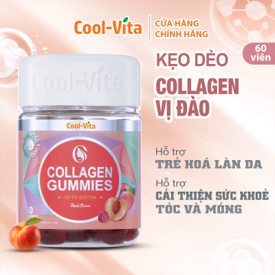 Combo Kẹo Dẻo Collagen & Kẹo Dẻo Melatonin Coolvita Hỗ Trợ Trẻ Hóa Sáng Da - Cải Thiện Sức Khỏe Tóc Móng - Cải Thiện Giấc Ngủ - Giảm Căng Thẳng, Kết Hợp Biotin, Vitamin C & Vitamin E - 2 Hộp (60 viên x 3g)/hộp