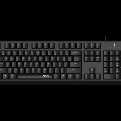 Bàn phím có dây Rapoo NK1800 / NK1900 / NK2500 | Kết nối cổng USB | Dây dài 1.8M | Bảo hành 24 tháng - Hàng Chính Hãng