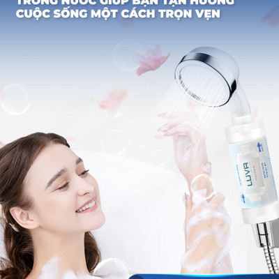Bộ lọc nước đa năng LUVA GK1, lọc cho vòi sen tắm, máy giặt, máy rửa bát, bồn rửa bát, bồn cầu thông minh