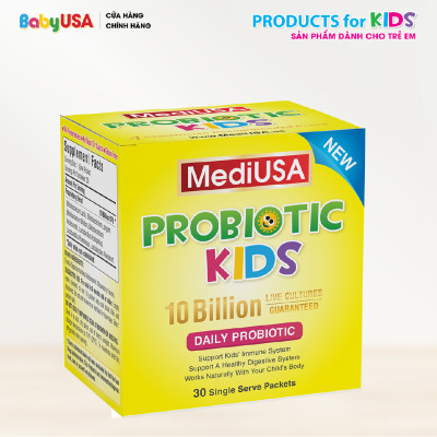 MediUSA Probiotic Kids - Thực Phẩm Chức Năng - Bổ sung lợi khuẩn cho trẻ - Hàng chính hãng