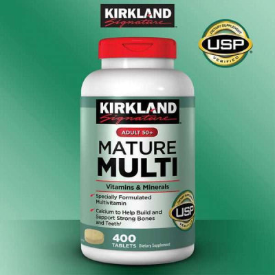 Vitamin tổng hợp cho người từ 50 tuổi Mature Multi Vitamins & Minerals Kirkland tăng sức đề kháng, hỗ trợ xương, răng và cơ bắp khỏe  - OZ Slim Store