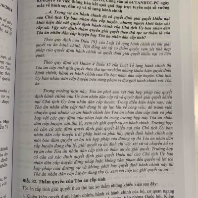 Chỉ dẫn tra cứu áp dụng Luật tố tụng hành chính năm 2015