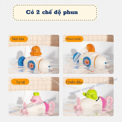 Đồ chơi nhà tắm phun nước cho bé Mideer Pulling Type Water Gun cho bé 1 2 3 tuổi