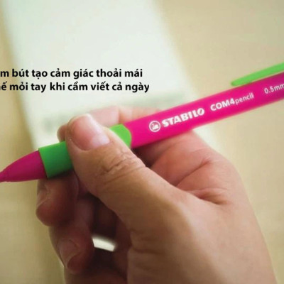 Bút chì bấm STABILO COM4pencil - Nét 0.7mm, màu xanh (MP6637-BU)