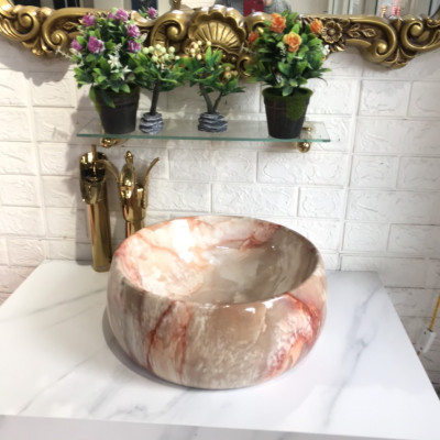 CHẬU RỬA MẶT, LAVABO ĐẶT BÀN NGỌC BÍCH NHẬP KHẨU CAO CẤP CHÍNH HÃNG GROVES NT1