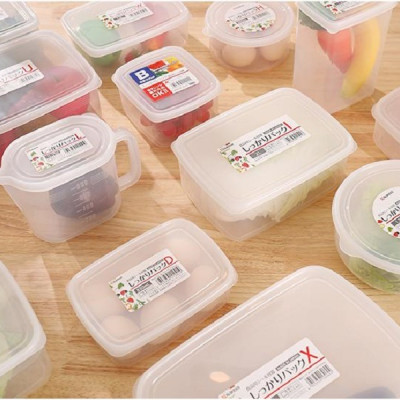 Combo 02 hộp nhựa bảo quản thực phẩm Nakaya 1300ml, có nắp mềm - Nội địa Nhật Bản