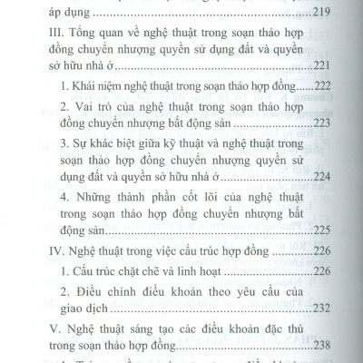 Soạn Thảo Hợp Đồng Hiệu Quả - Tuyển Tập Hợp Đồng Chuyển Nhượng Quyền Sử Dụng Đất, Quyền Sở Hữu Nhà Ở Góc Nhìn Bên Nhận Chuyển Nhượng