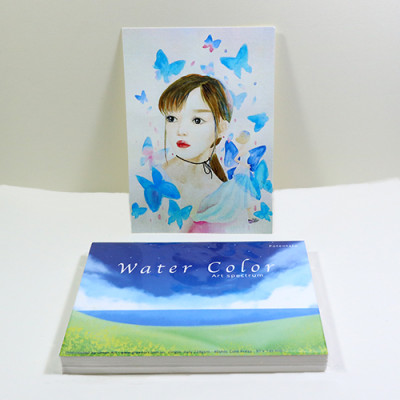 Giấy vẽ màu nước A6 lỡ vẽ các hình dễ thương, giấy vẽ chuyên dụng có vân nhập từ Ý, chất giấy 224gsm 40 tờ CTB784 Green Art - Hàng chính hãng