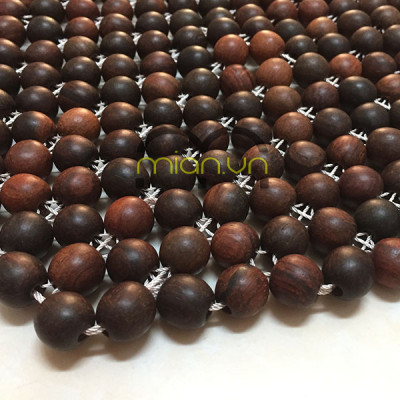 Chiếu Hạt gỗ Trắc Mộc - Kích thước 1,6mx2m hạt 1.2cm ( video,hình thật )