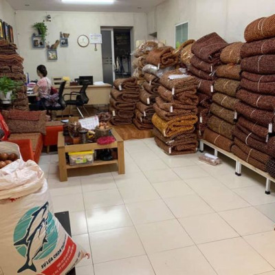 Chiếu Hạt Gỗ Trắc Mộc - Kích thước 2,2mx2m hạt 1.2cm ( video, hình thật )