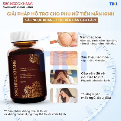 COMBO 3 hộp thực phẩm chức năng Viên uống Sắc Ngọc Khang++ (120 viên)