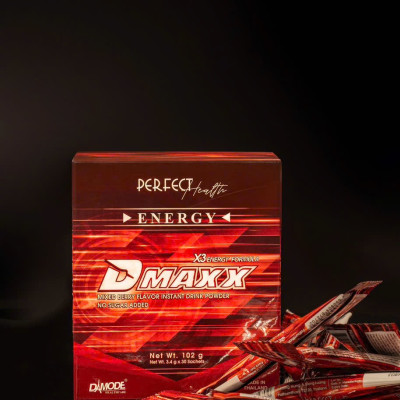DMAXX thức uống bổ sung vitamin năng lượng không đường DAMODE 3 gói dùng thử màu đỏ
