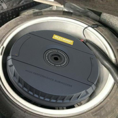 Spare Wheel Alchimist ASW09W-1900 Loa Sub đặt trong lòng bánh Dự Phòng Âm Bass Mạnh Mẽ Lắp Bánh Sơ Cua, Lốp Dự Phòng