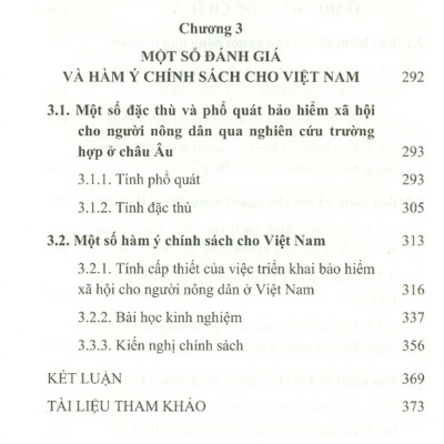 Bảo Hiểm Xã Hội Cho Người Nông Dân Ở Một Số Nước Châu Âu - Lý Luận Và Thực Tiễn