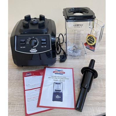 Máy xay sinh tố công nghiệp phá đá tốt 2680W Ladomax cối nhựa kháng vỡ 1.8L, dùng cho quán sinh tố, cửa hàng-Hàng chính hãng