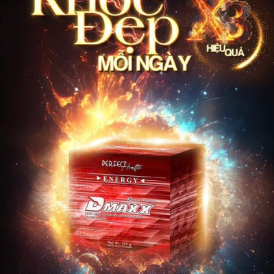 DMAXX thức uống bổ sung vitamin năng lượng không đường DAMODE 90 gói màu đỏ mỗi gói 2,2gr