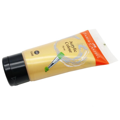 Tuýp màu vẽ ACRYLIC 75ML GOLD (Vàng) Faber 187510
