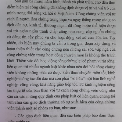 Sổ tay Công Chứng Viên –  Những Vấn Đề Cần Lưu ý Khi Công Chứng Một Số Loại Giao Dịch Khác  ( Tập 1)
