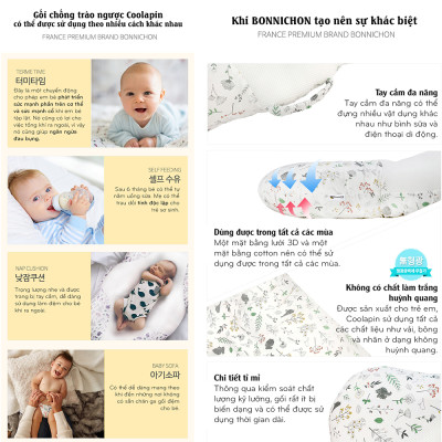 Gối chống trào ngược BONNICHON Coolapin Hàn Quốc (nhập khẩu chính hãng)