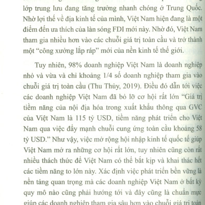 Thay Đổi Cơ Cấu Việc Làm Và Thu Nhập Của Lao Động Việt Nam Trong Bối Cảnh Tham Gia Vào Chuỗi Giá Trị Toàn Cầu (Sách chuyên khảo) - TS. Phạm Minh Thái (Chủ biên)