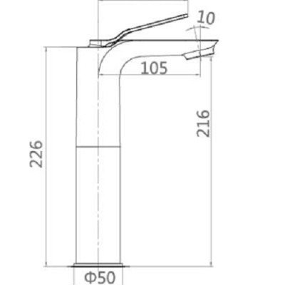 Bộ vòi lavabo cao nóng lạnh ATMOR AT90913A (HÀNG CHÍNH HÃNG)