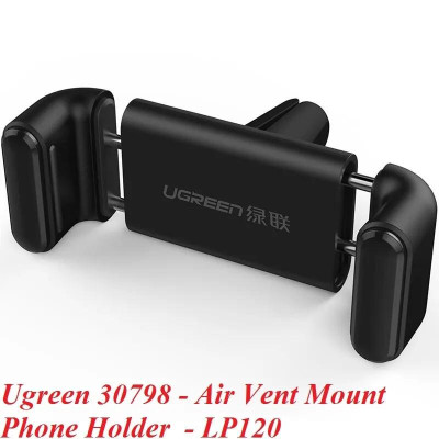 Ugreen UG30798LP120TK Màu Đen Giá Kẹp điện thoại trên khe thông gió ô tô xoay 360 độ - HÀNG CHÍNH HÃNG