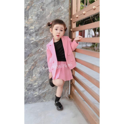 Rập giấy A0 mã R447 - set vest bé gái (BẢN VẼ)