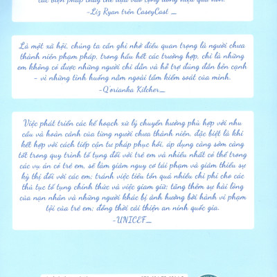 Triết Lý Xử Lý Người Chưa Thành Niên Vi Phạm Và Thực Tiễn Xây Dựng Pháp Luật Trên Thế Giới (Sách chuyên khảo) - TS. Đào Lệ Thu chủ biên