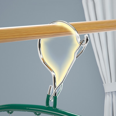 Combo Móc phơi quần áo inox có khóa móc treo chắc chắn - 10 kẹp được phủ nhựa chống sầy xước khi phơi đồ ( tặng móc dán inox to ) Hàng Cao Cấp